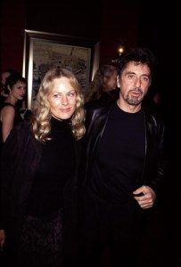 Beverly D'Angelo, Al Pacino at the New York premiere of THE INSIDER, 11/1/99